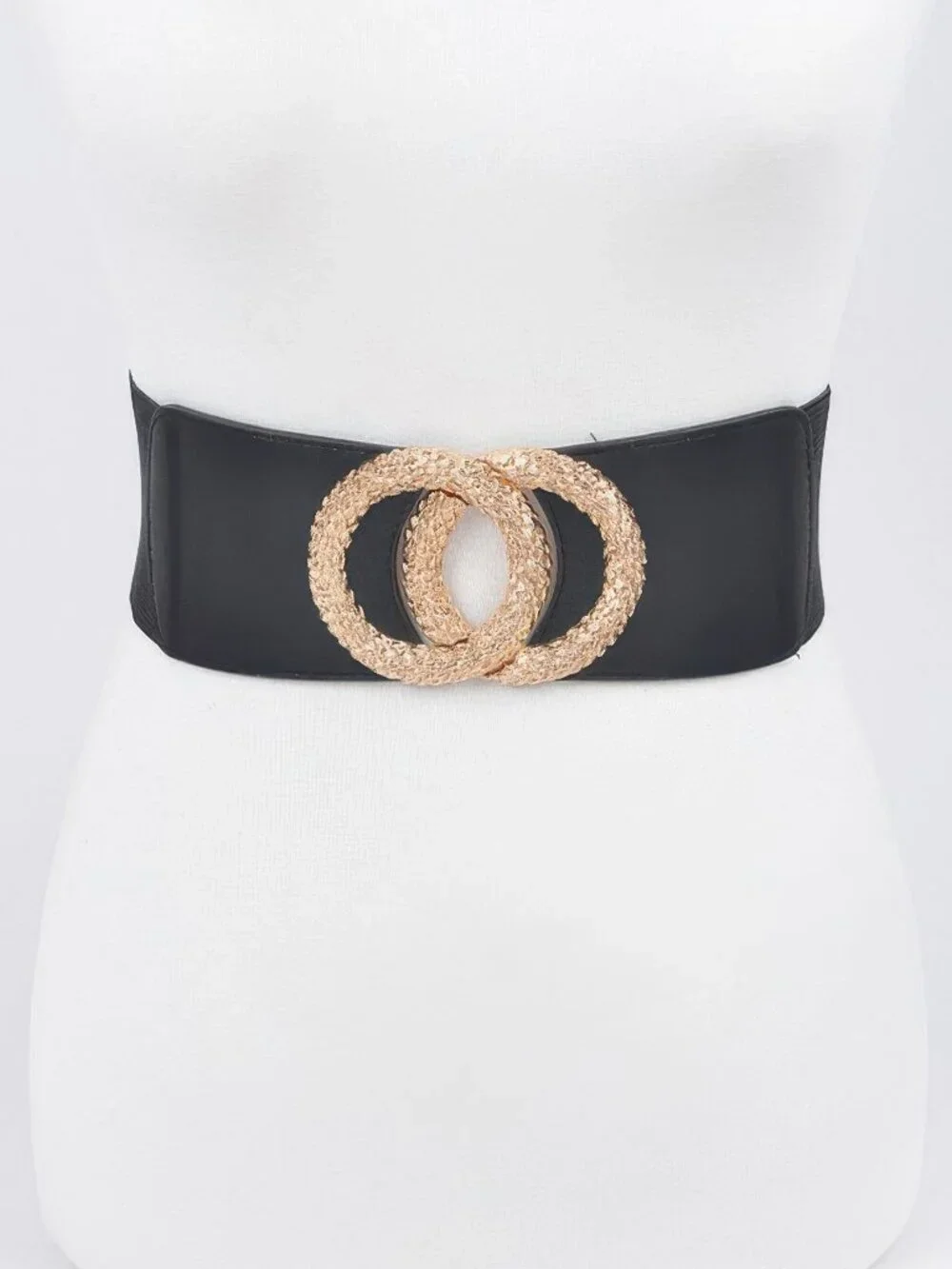 Big Metal Buckle Elastic Belt